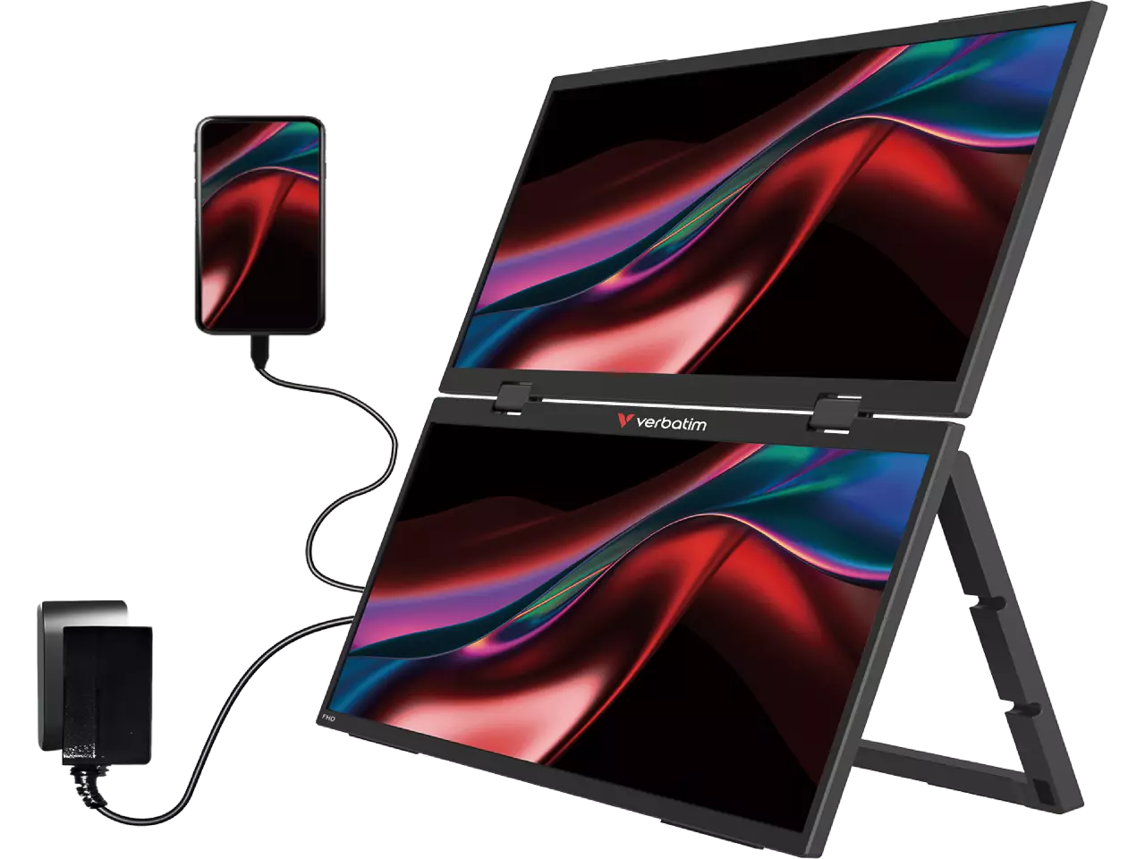 32403 VERBATIM Dual Essentials Monitor 15,6